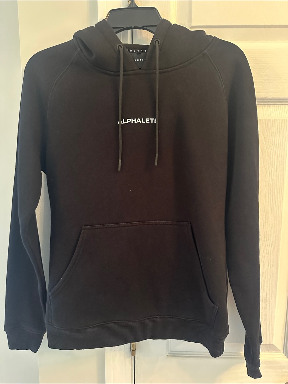 Alphalete Black Hoodie with Gummy Logo- size Small